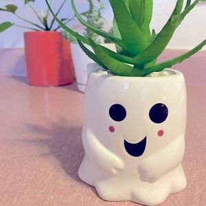 Ghost Faux Plant & Planter